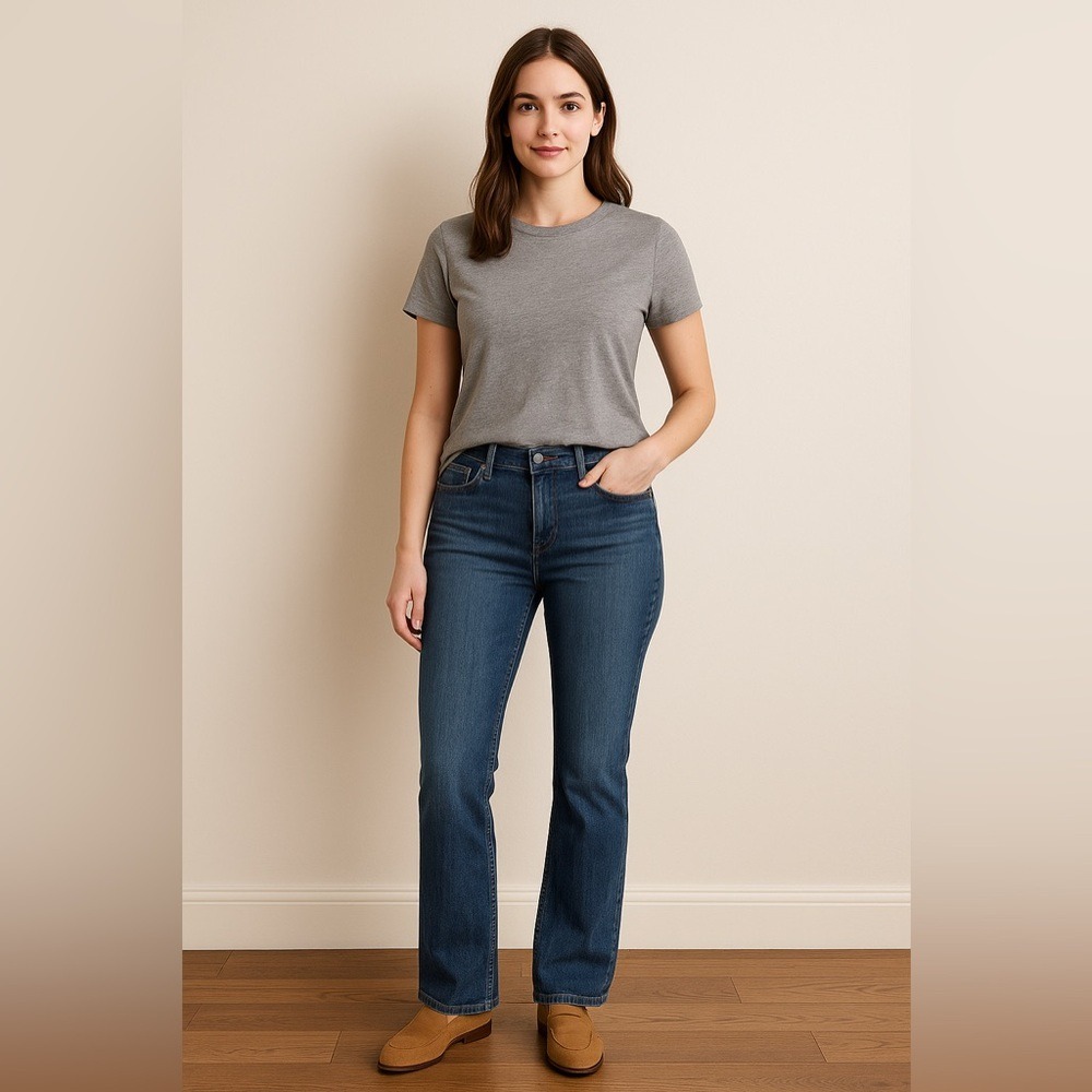 Levi's 526 Slender Bootcut‎ Jeans Medium Wash Denim Size 14M
